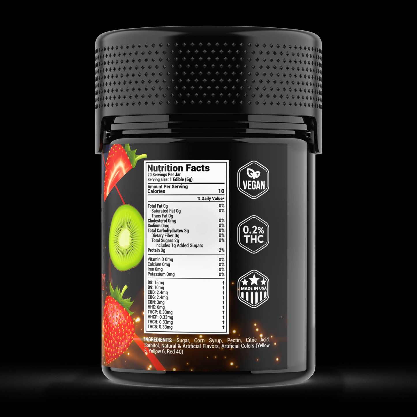 Premium Power 9 Blend Gummies Strawberry Kiwi