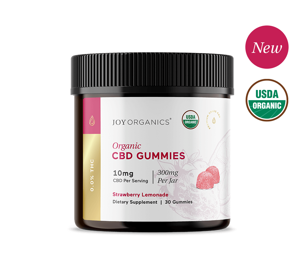 Organic CBD Gummies (THC-Free)  Flavor: Strawberry Lemonade 30 Pack 10mg