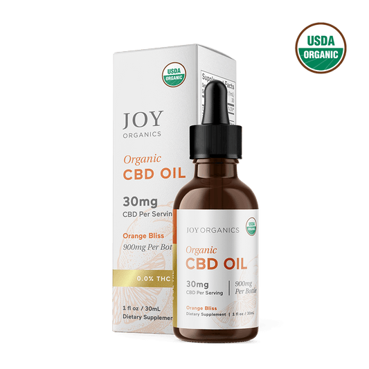 Orange Bliss: Organic Broad Spectrum CBD Tincture - Strength: 30mg/serving - 900mg/bottle